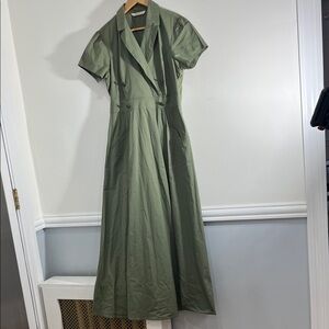 Zapelle Elegant Green Maxi Dress